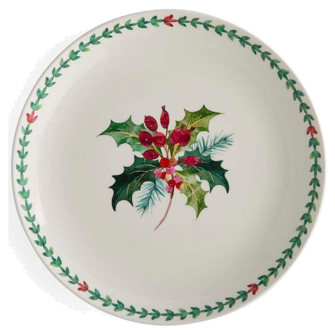 PORTMEIRION Botanic Garden Christmas Holly Dinner Plate