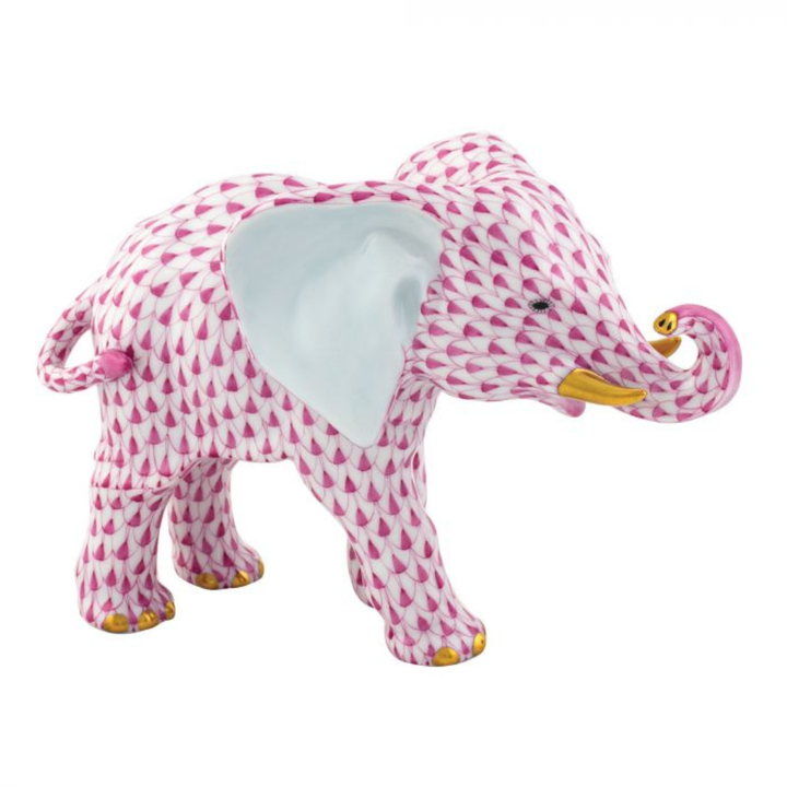 HEREND ROAMING ELEPHANT RASPBERRY