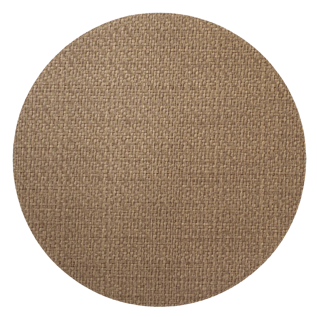 BODRUM Wicker Weave Mocha Mousse Round Placemat Default Title