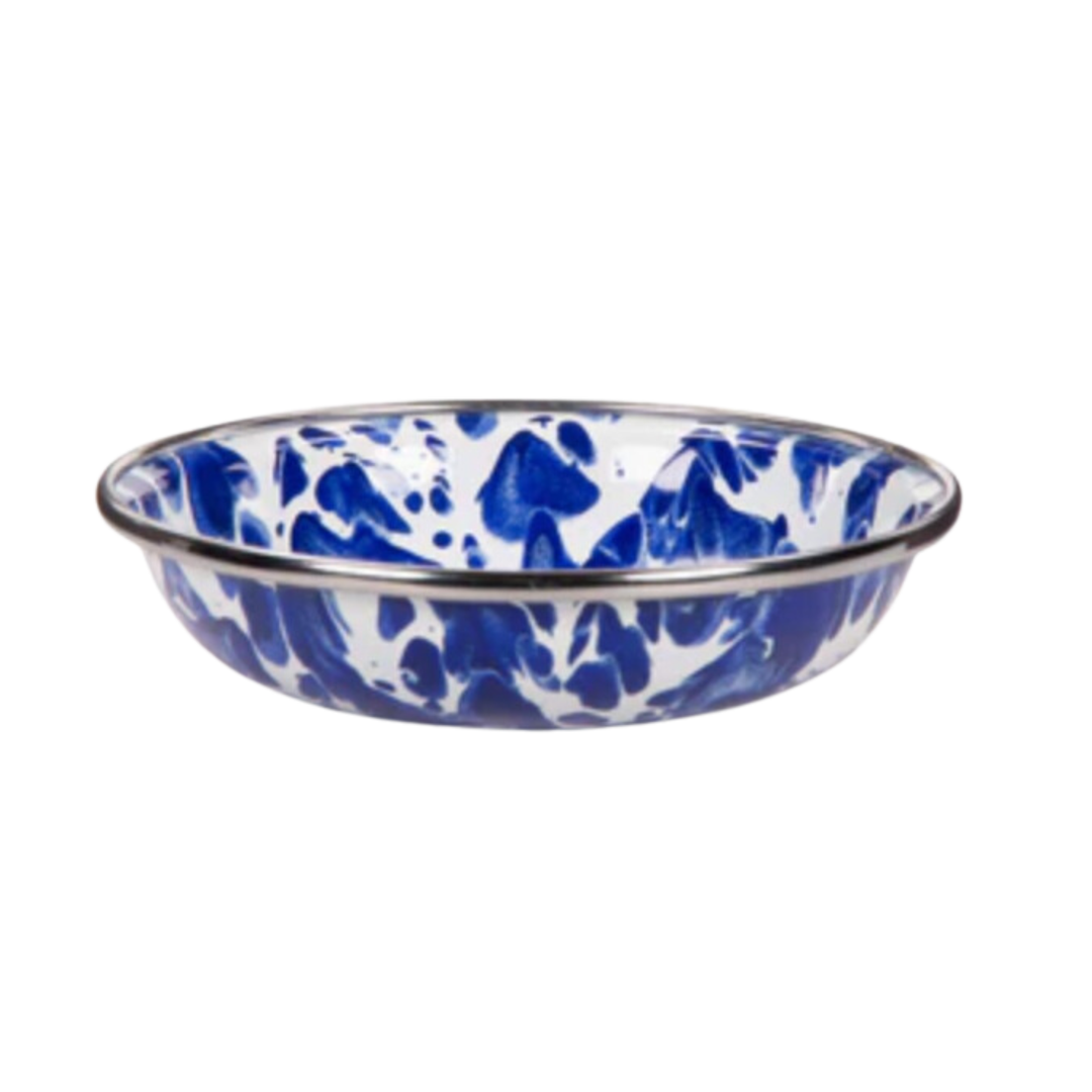 GOLDEN RABBIT Colbalt Swirl Cake Plate