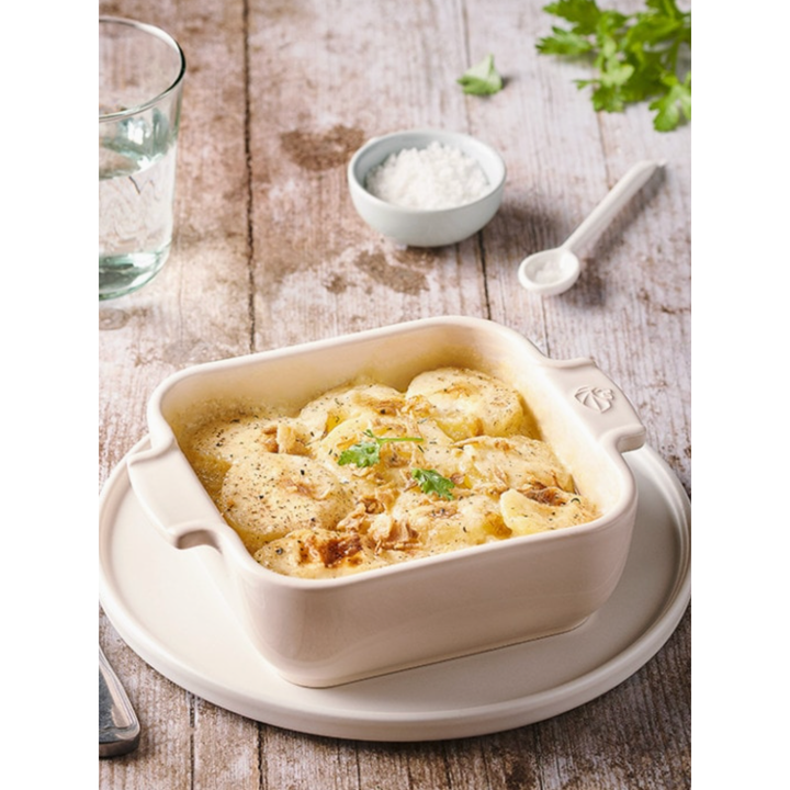 PEUGEOT Appolia Petite Square Ecru Baking Dish