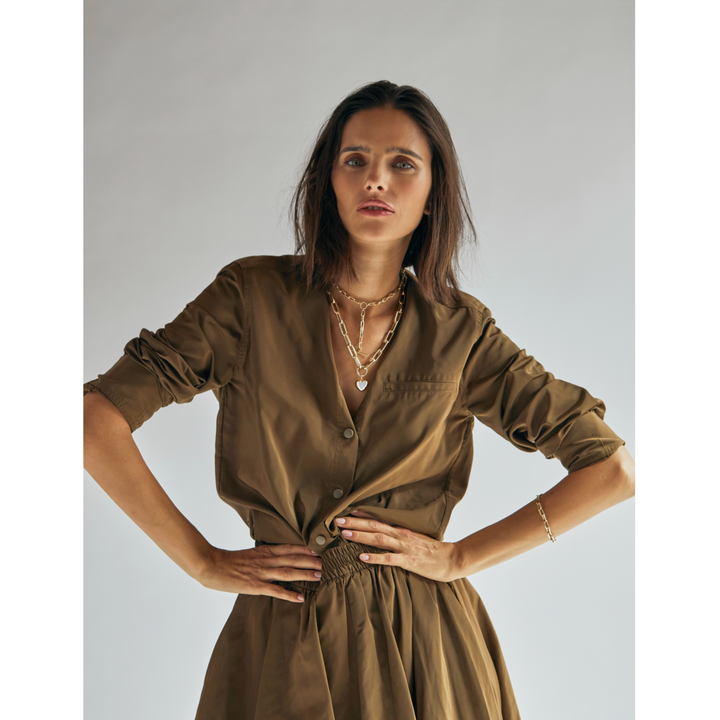 KELLY FLETCHER Lariate 18K Yellow Gold Oversize Necklace