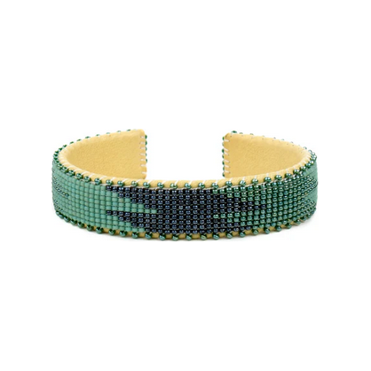ETKIE Ocean Small Glass Bead Cuff Bracelet Default Title
