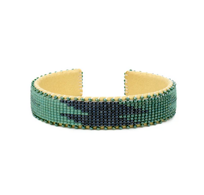 ETKIE Ocean Small Glass Bead Cuff Bracelet