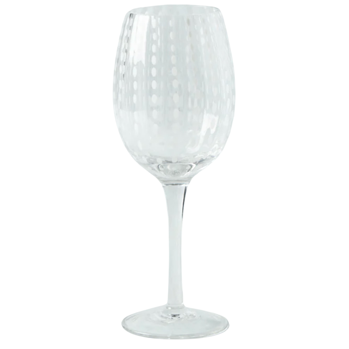 ZODAX White Dots Wine Glass Default Title