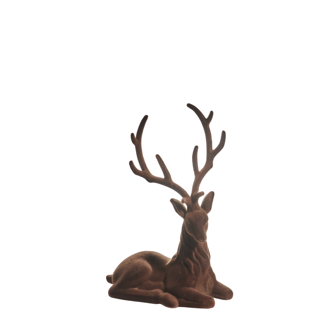 RAZ IMPORTS Brown Flock Sitting Deer Default Title