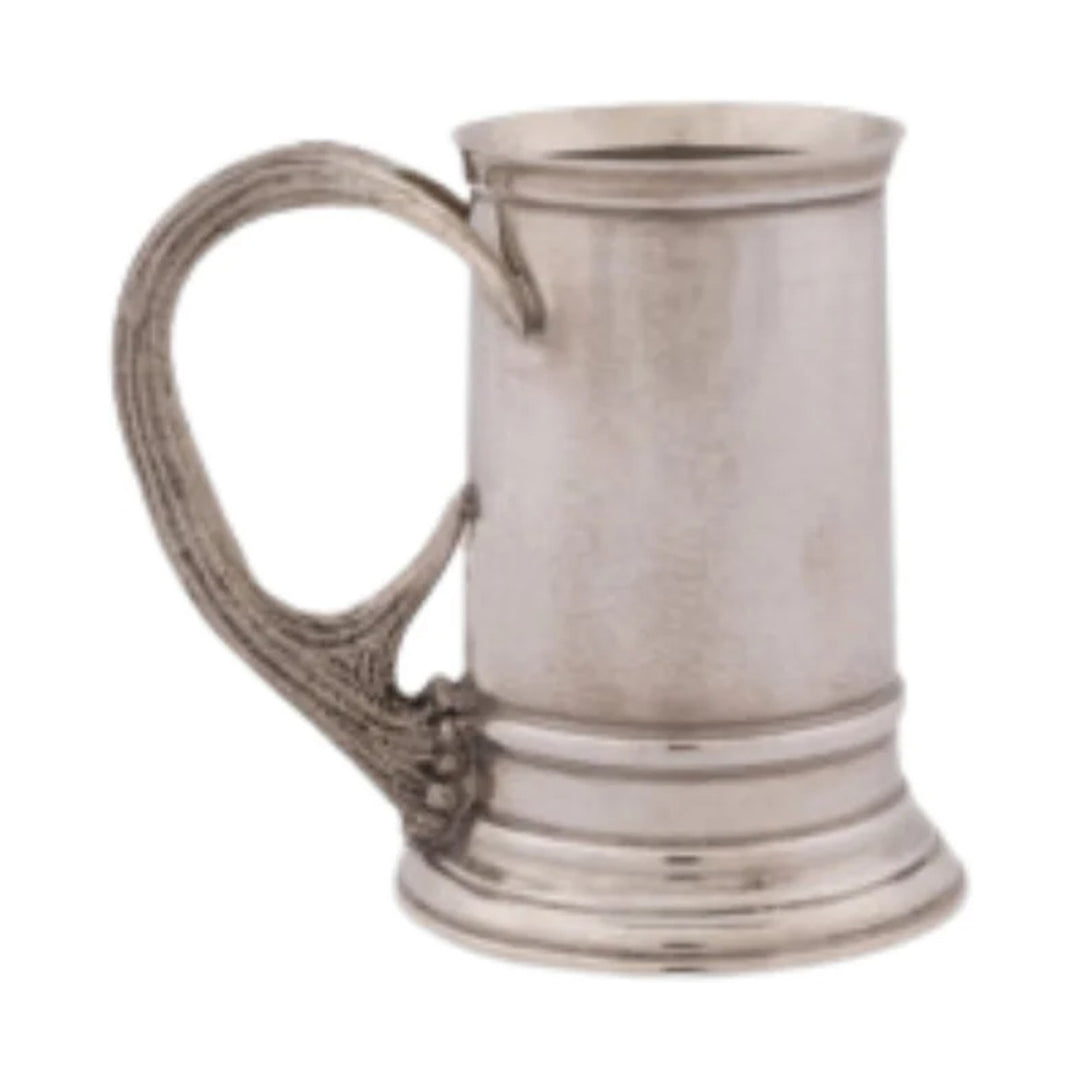 VAGABOND HOUSE Pewter English Mug with Antler Handle