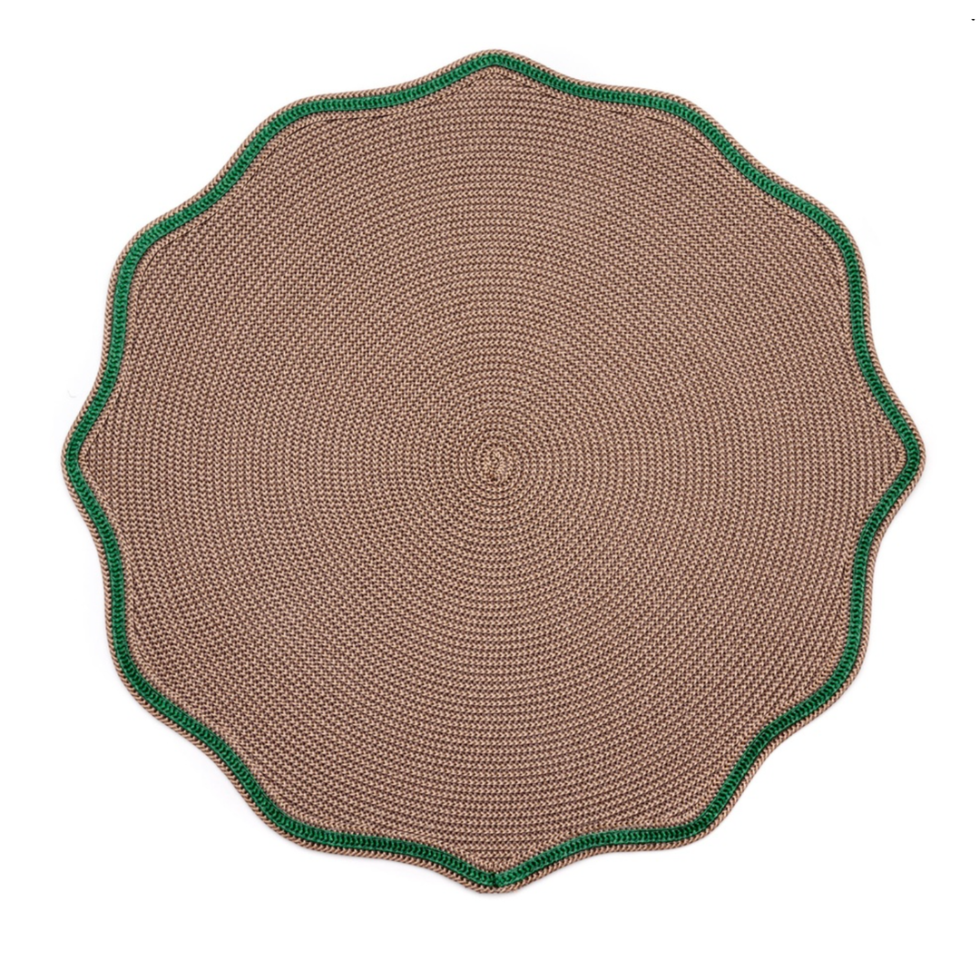 DEBORAH RHODES Autumn Pine Piped Oxford Placemat Default Title