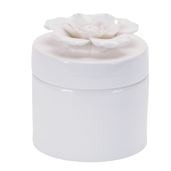 MELROSE Individually Sold Stoneware Floral Box