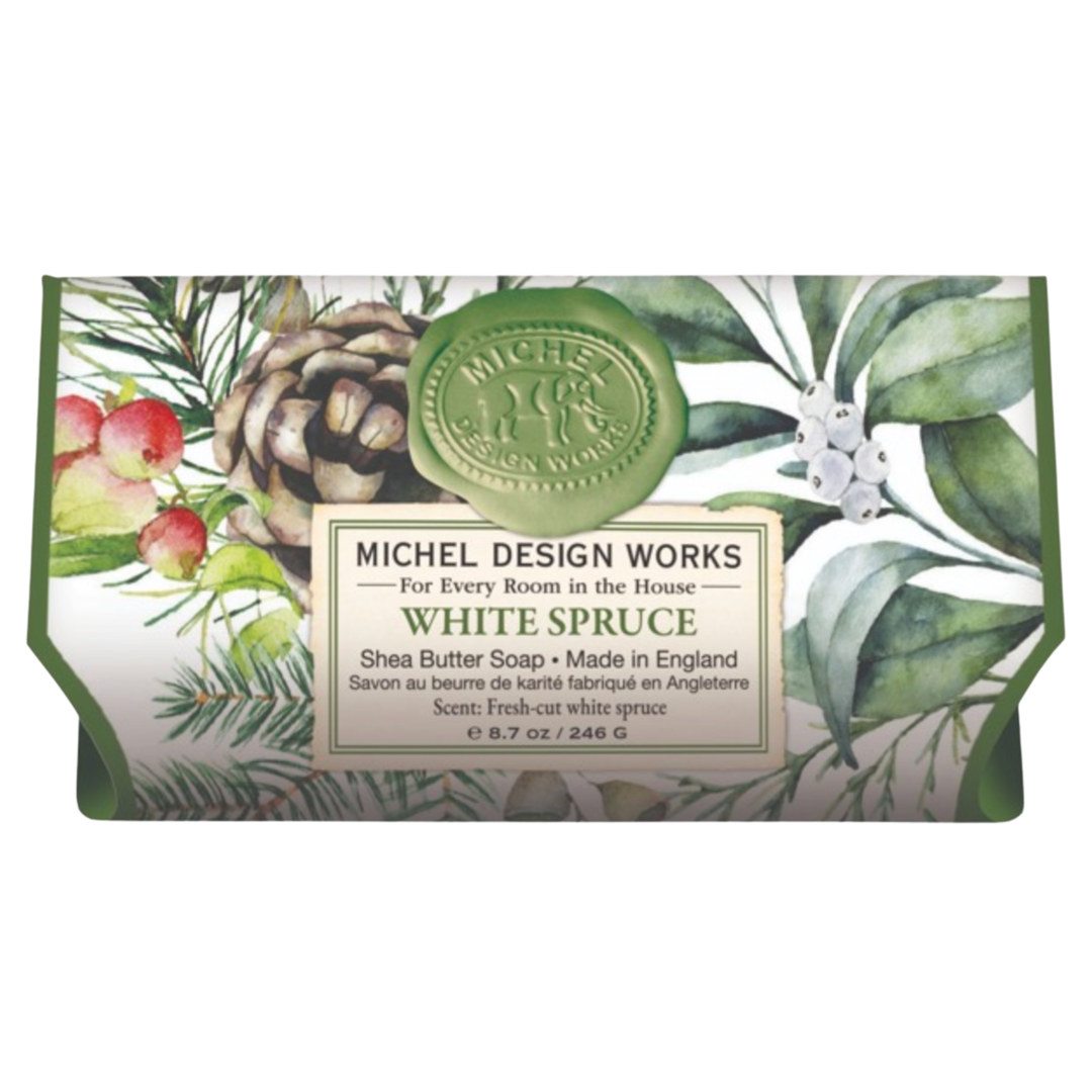 MICHEL DESIGN Large White Spruce Bath Soap Default Title