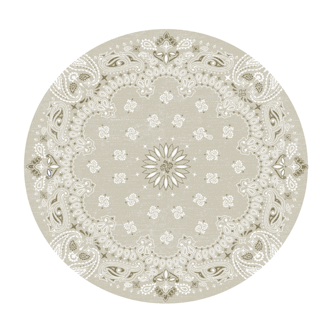 DAVANTI/VIA DECO HOME Tempo Beige Bandana Round Placemat Default Title