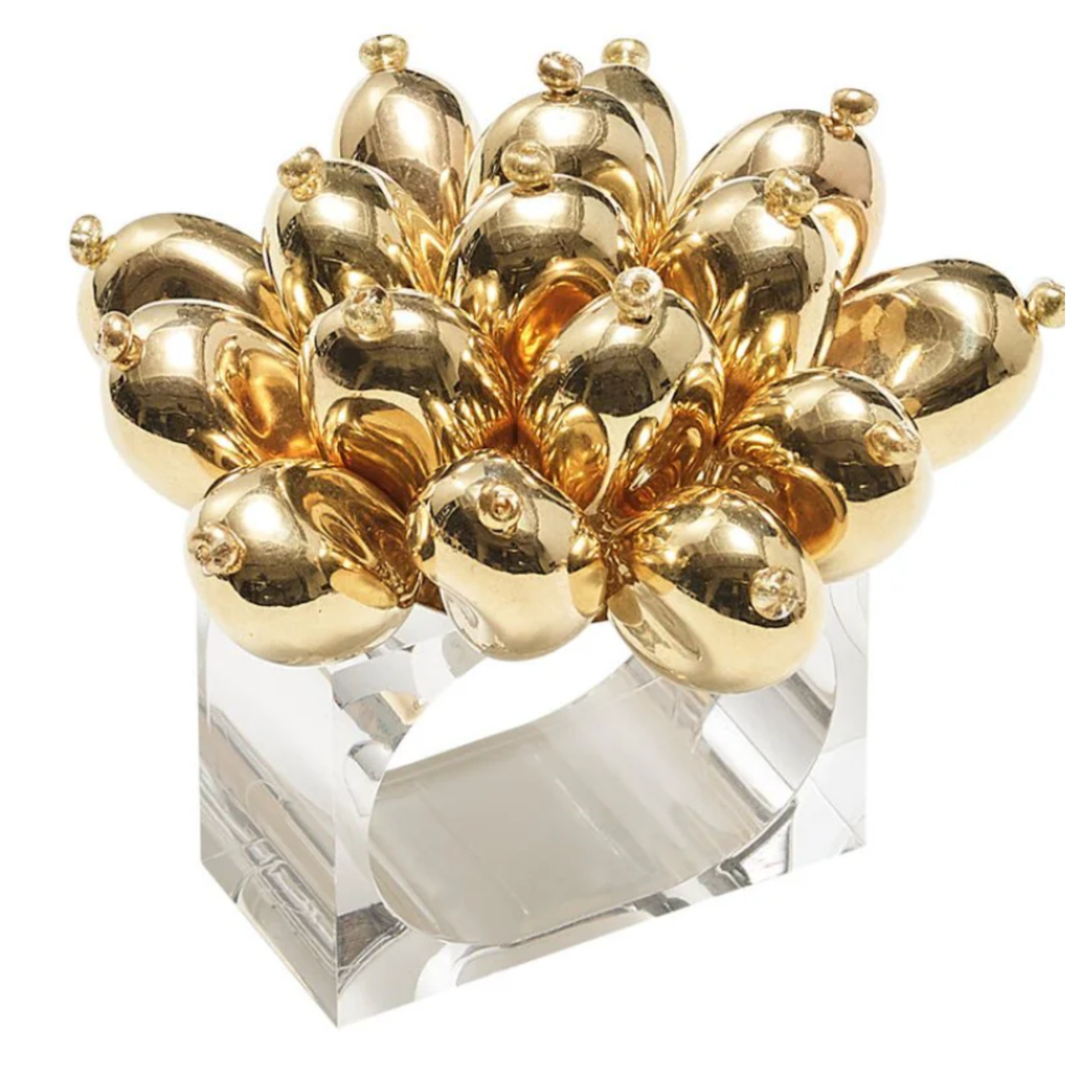 KIM SEYBERT Jubilee Napkin Ring In Gold