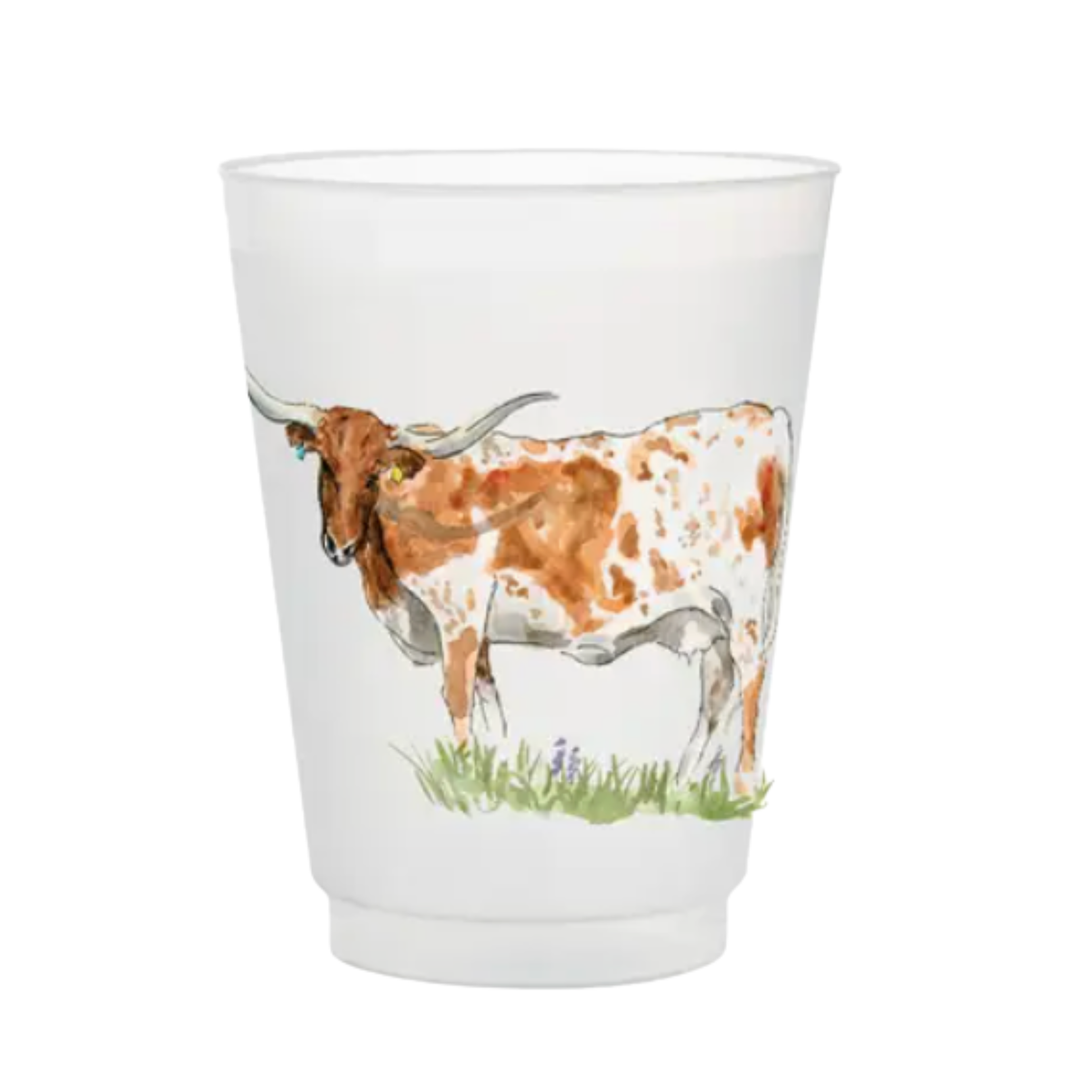 TAYLOR PALADINO Frosted Texas Long Horn Drinking Cup Default Title