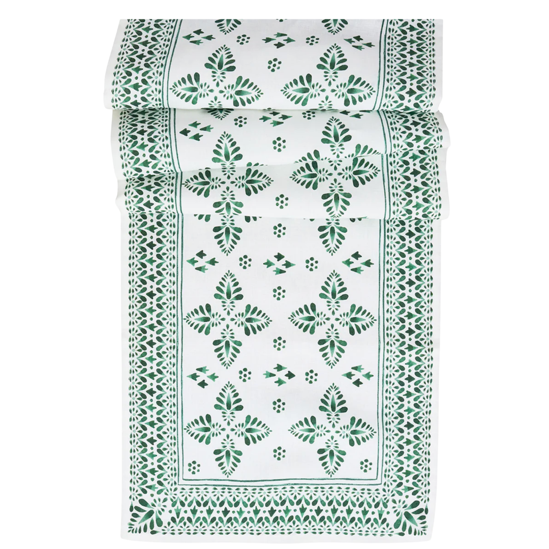 JULISKA Iberian Border Evergreen Table Runner Default Title