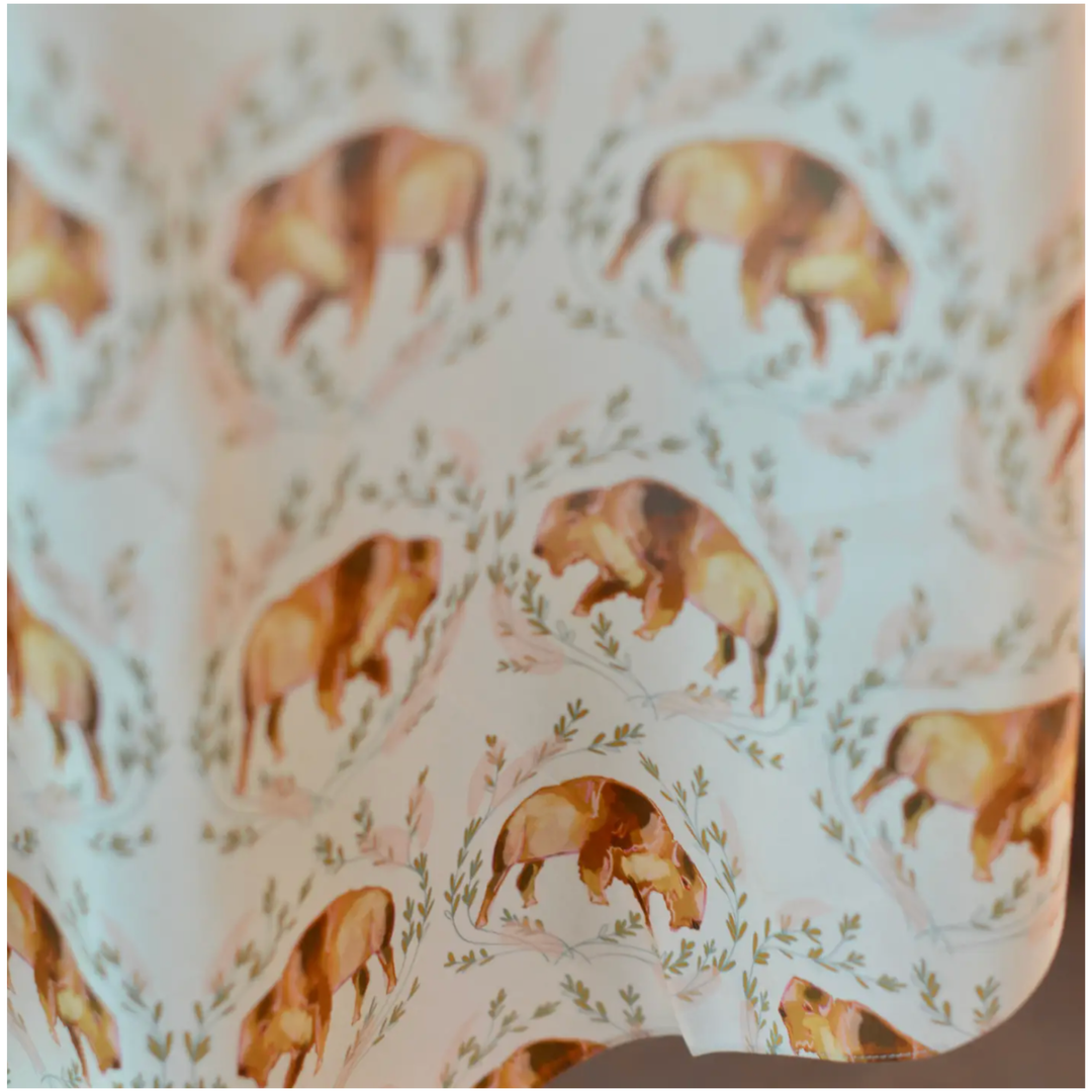 TIRZAH LANE ART Lucky Cowgirl: Cowgirl Western Scarf Bandana Silk Wild Rag