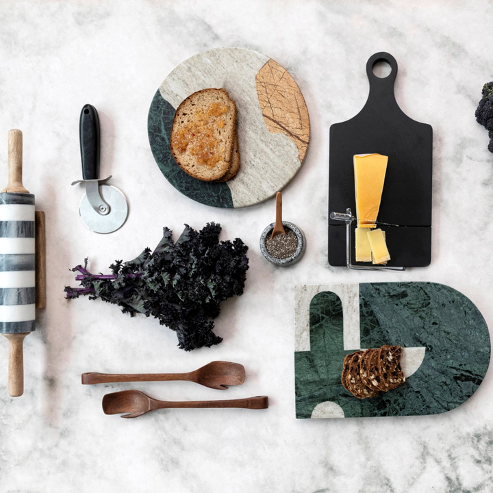 BLOOMINGVILLE Acacia Black Cheese Slicer