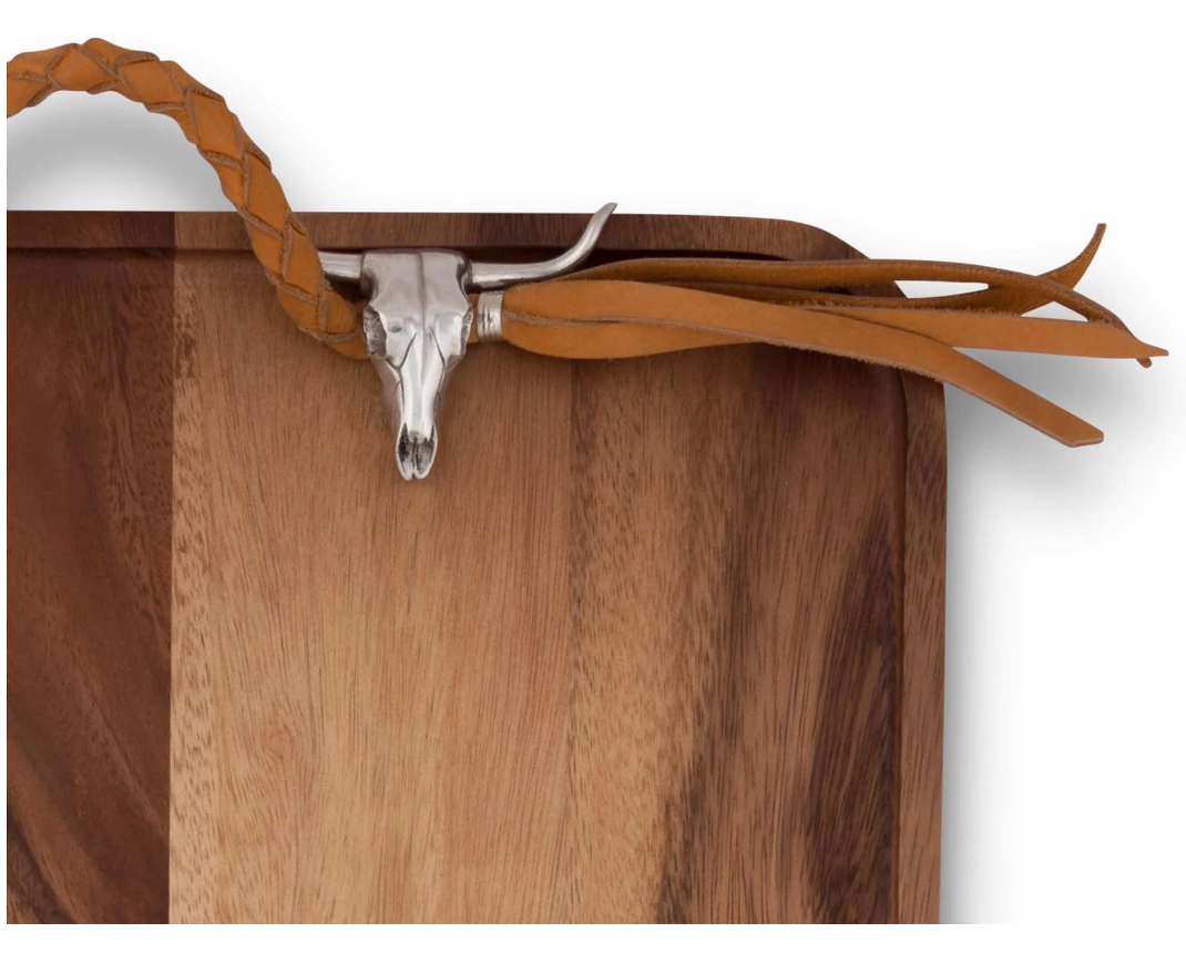 VAGABOND HOUSE Long Horn Skull Breakfast Tray Default Title