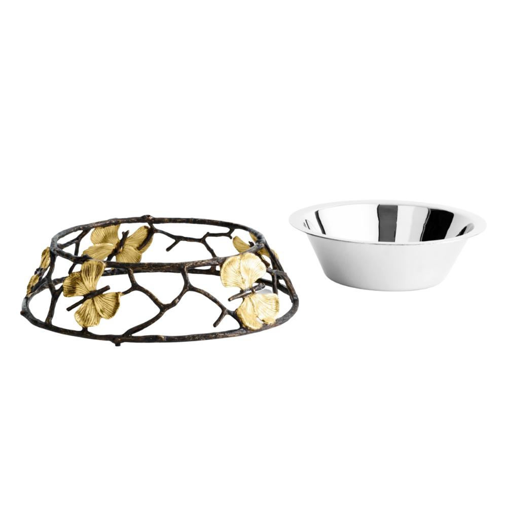 MICHAEL ARAM Butterfly Ginkgo Large Dog Bowl