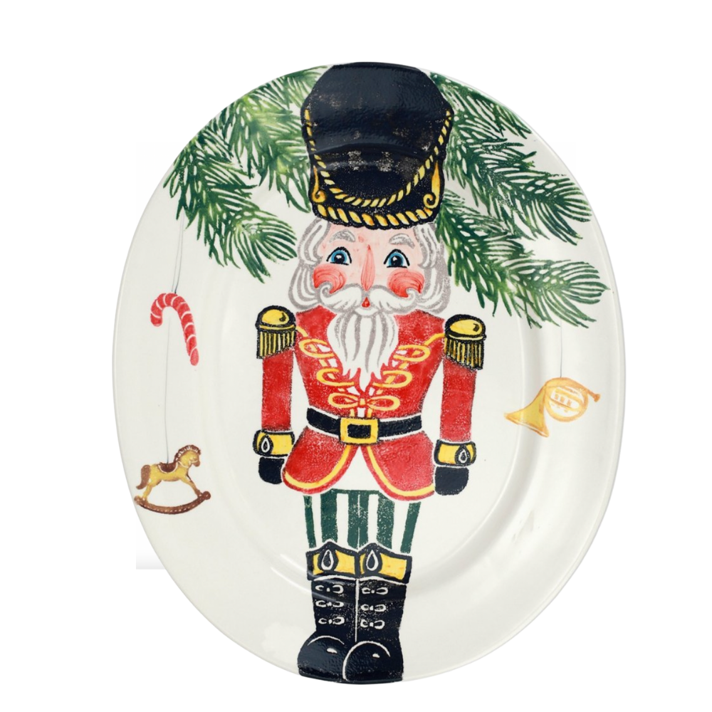 VIETRI Nutcracker Large Oval Platter Default Title