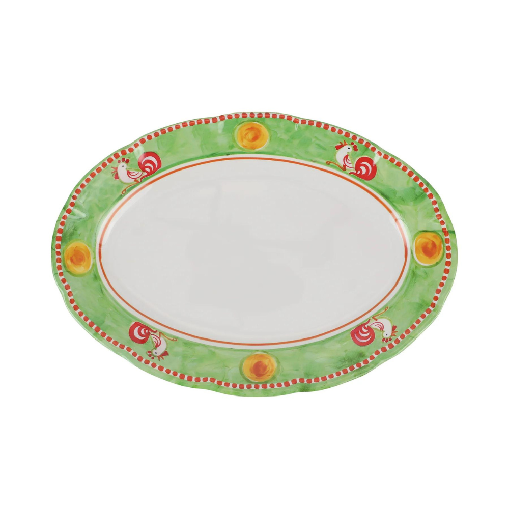 VIETRI Campagna Gallina Melamine Oval Platter Default Title