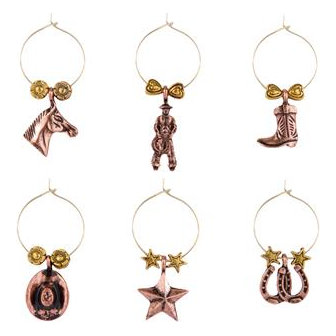 SUPREME HOUSEWARES Saddle Up Wine Charms