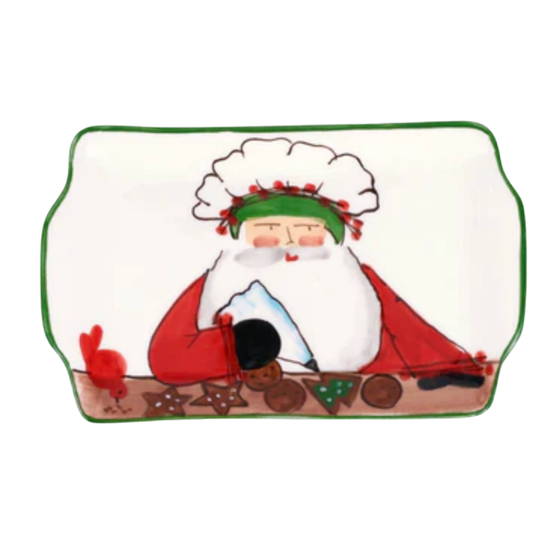 VIETRI Old St. Nick Limited Edition Rectangular Plate Default Title