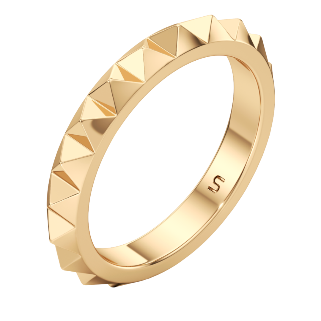 UNSAID Armor 18K Yellow Gold Large Band Ring Default Title