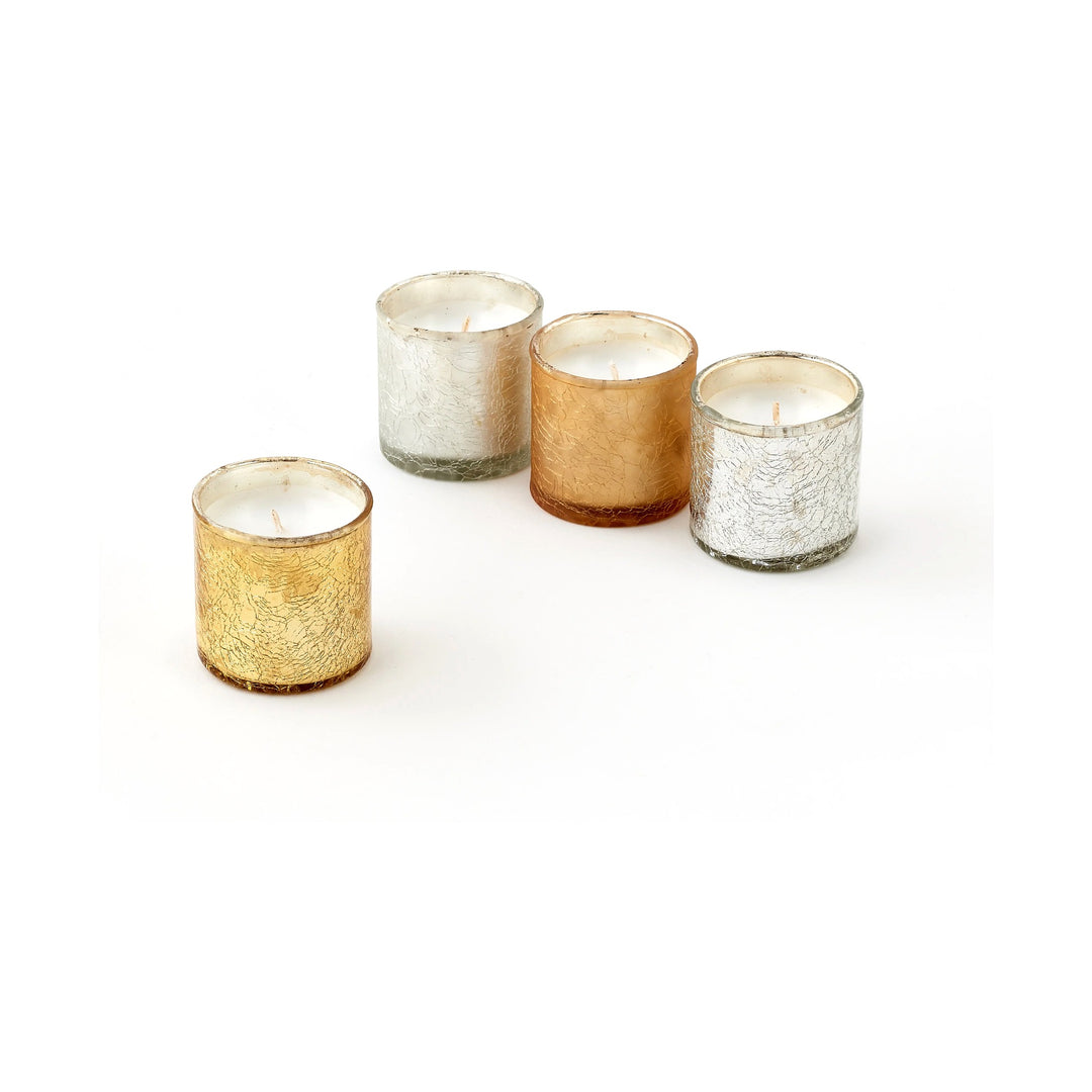 180 DEGREES Balsam Crackle Glass Votive Candle Default Title
