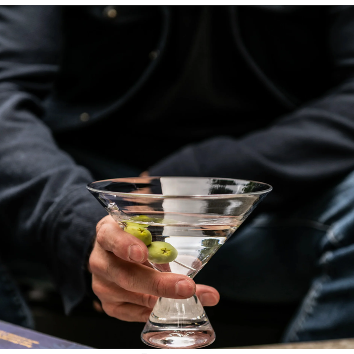 SIMON PEARCE Westport Stemless Martini Glass