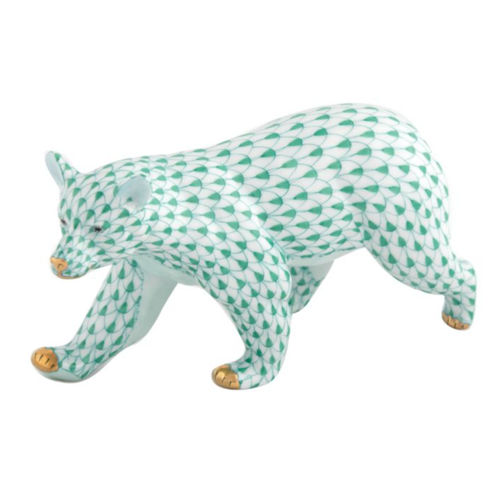 HEREND Walking Bear GREEN