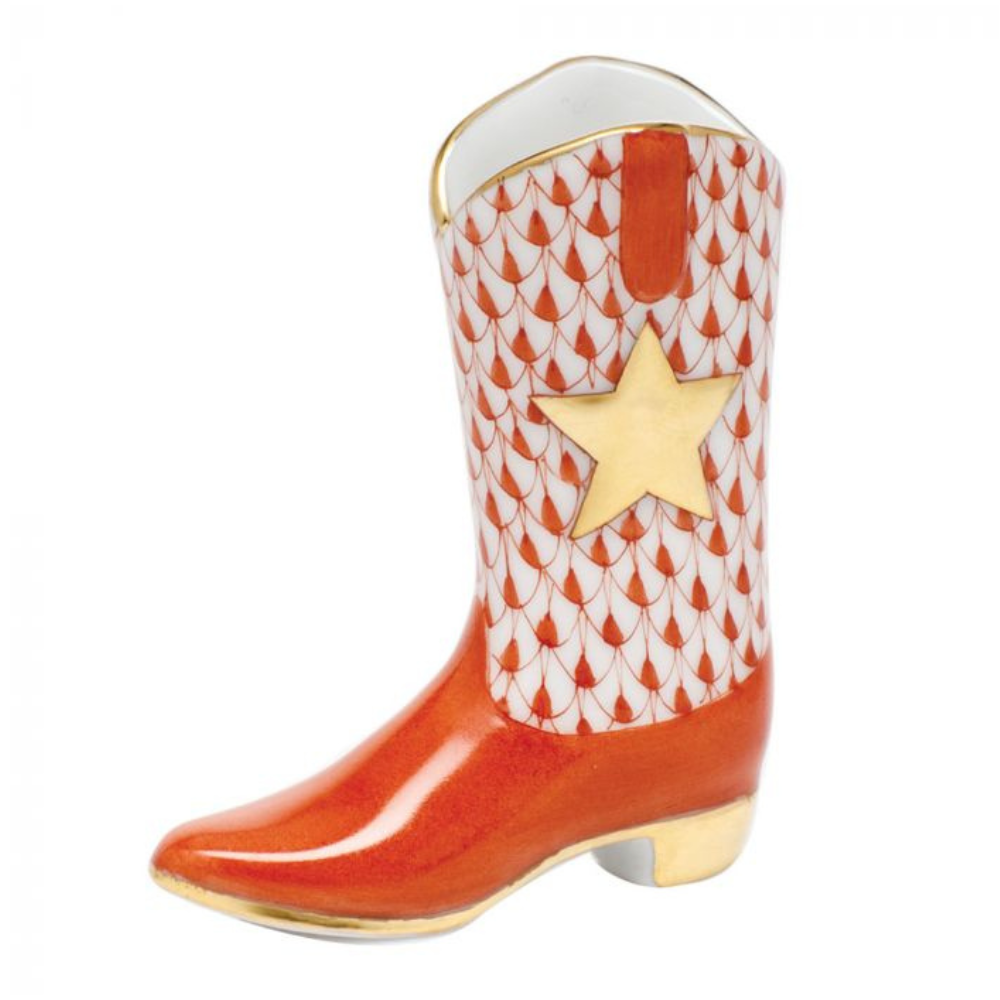 HEREND Cowboy CHOCOLATE,BLACK,RUST,BLUE,GREEN,BUTTERSCOTCH