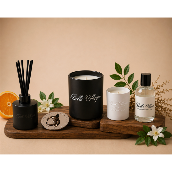 BELLE SHOPS Signature Scent Candle In White Ceramic