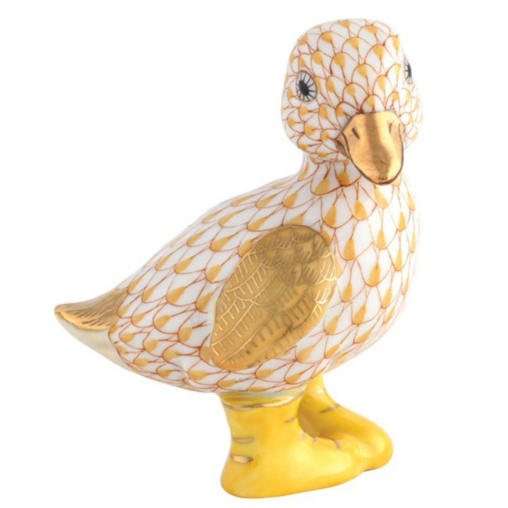 HEREND Duckling In Boots BUTTERSCOTCH