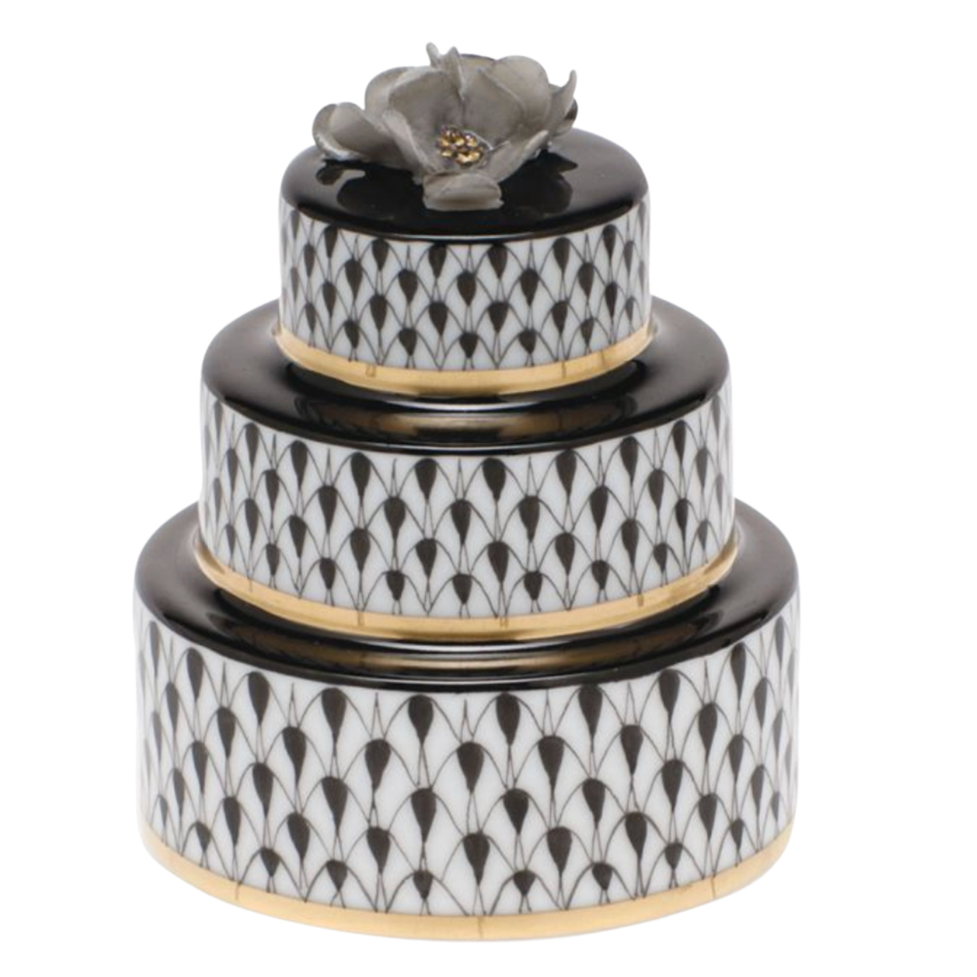 HEREND Wedding Cake BLACK