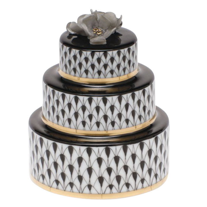 HEREND Wedding Cake BLACK