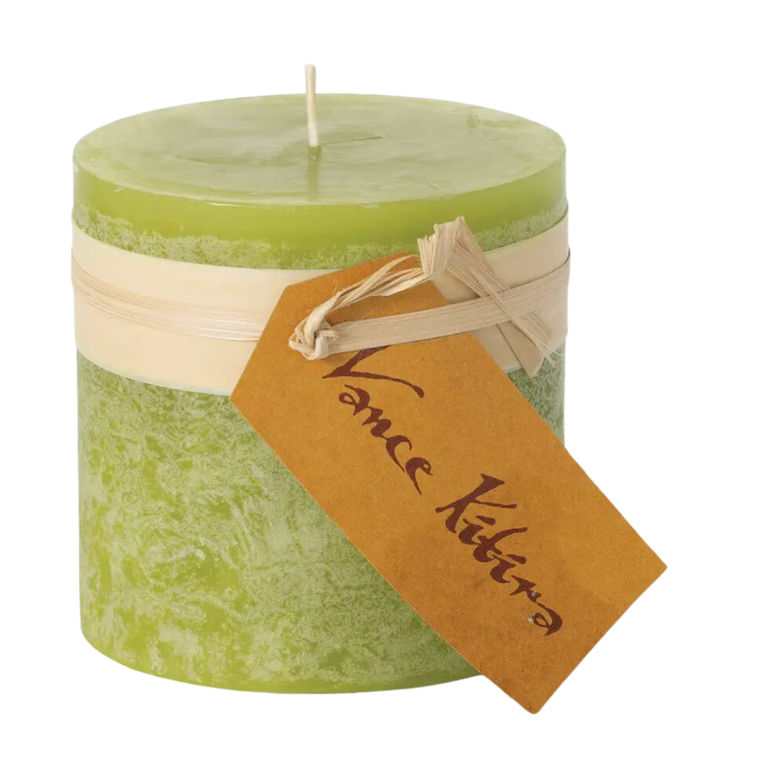 VANCE KITIRA Green Pillar Candle