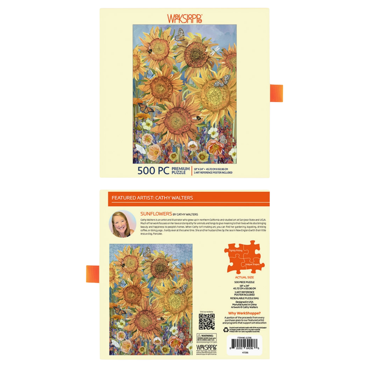 WERKSHOPPE Sunflowers 500 Piece Puzzle