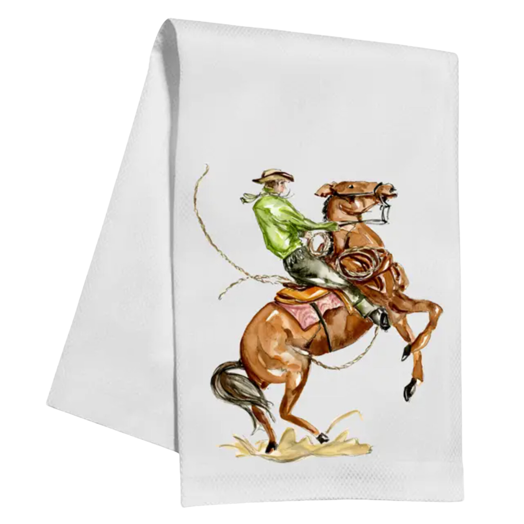 ROSANNEBECK COLLECTIONS Working Cowboy Kitchen Towel