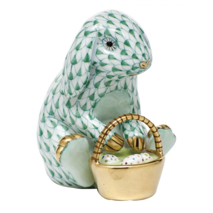 HEREND Eggstravagant Rabbit GREEN