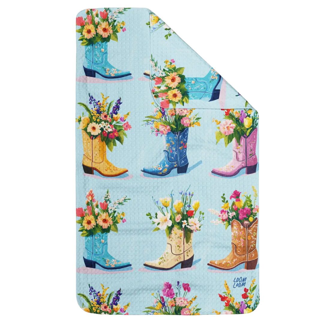 LOOM LOOM Flowering Boots Dishtowel