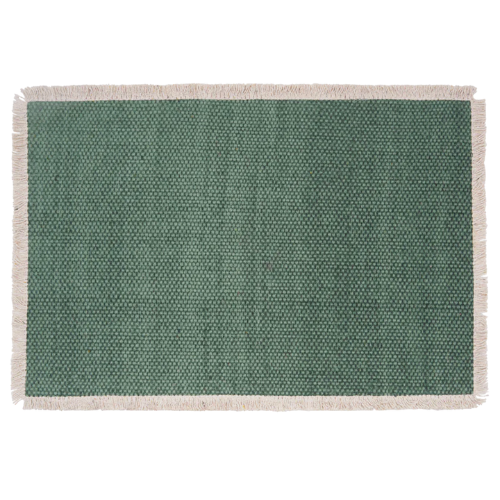 C&F HOME Aspen Green Fringed Solid Placemat