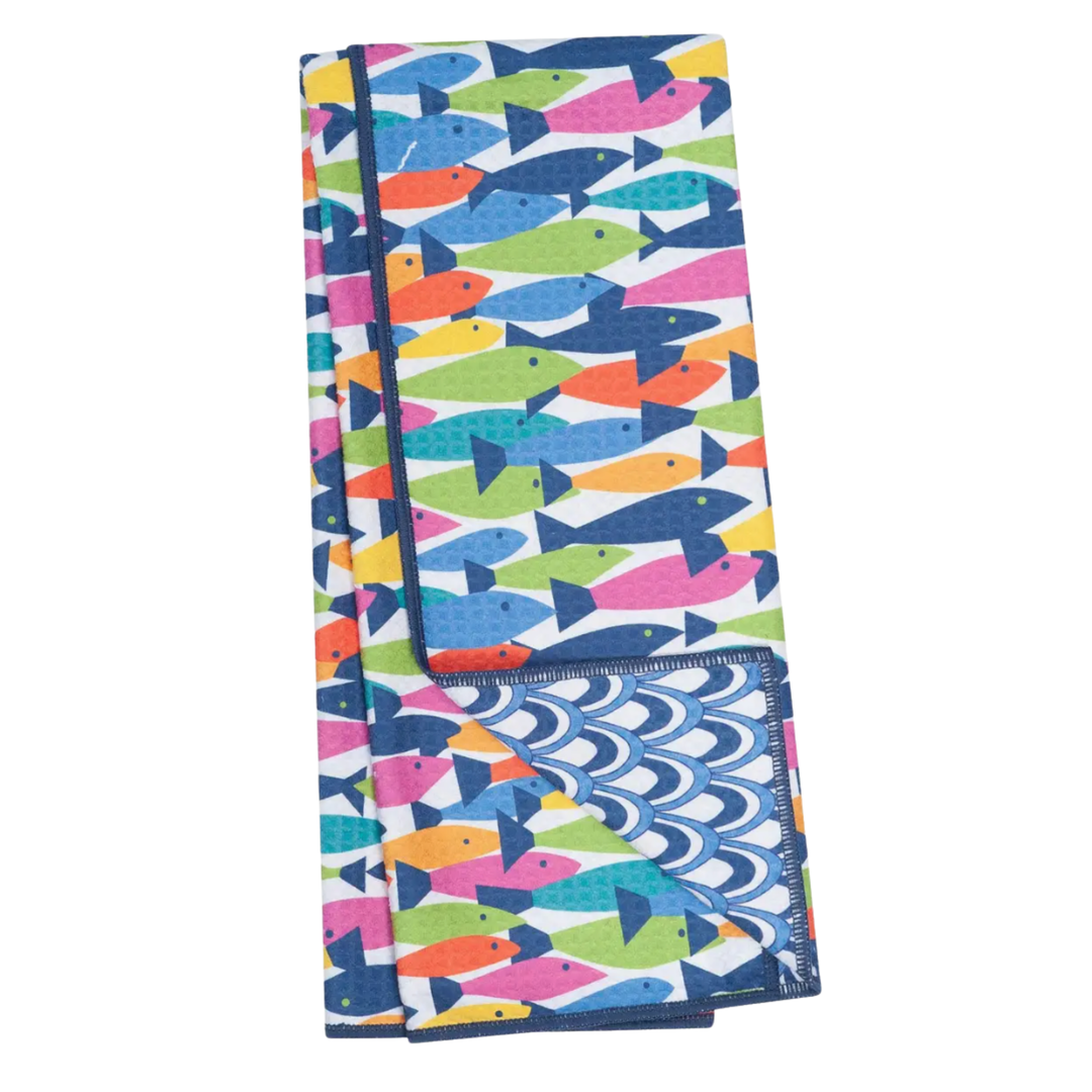 ONCE AGAIN HOME CO Anywhere Towel Reversible - Kn Fish