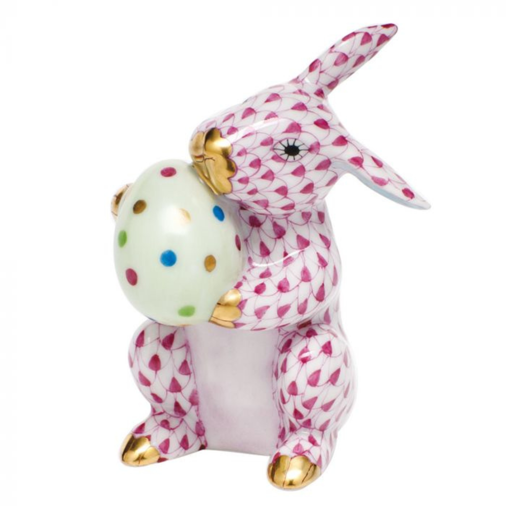 HEREND Easter Bunny RASPBERRY