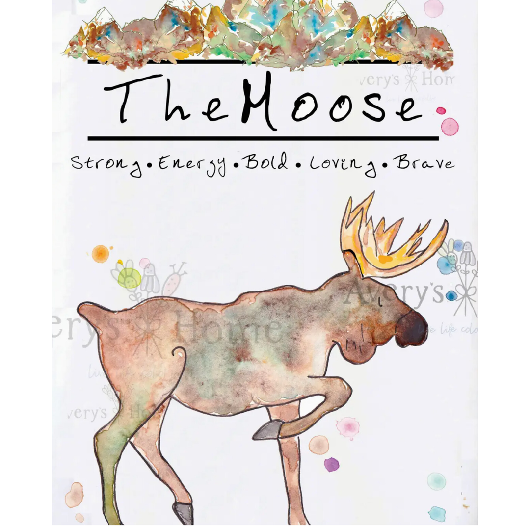 AVERY'S HOME Mountain Moose Kitchen Towel Default Title