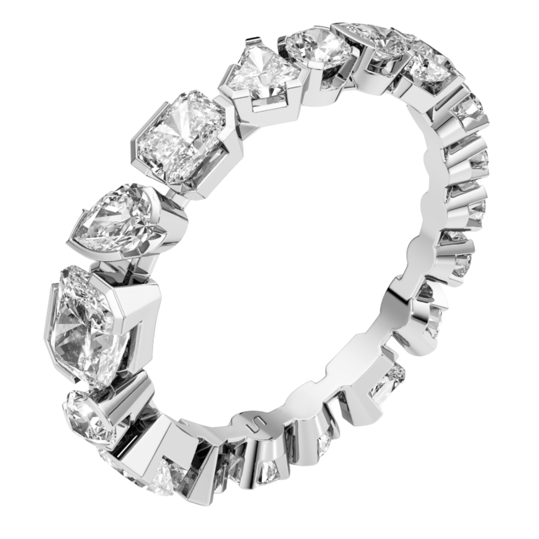 UNSAID Meta 18K White Gold Diamond Eternity Ring Default Title