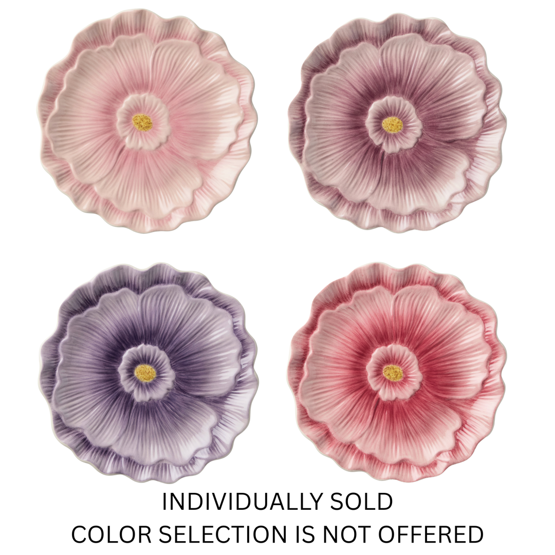 CERTIFIED INTERNATIONAL Individually Sold Wildflower 3-D Floral Dessert Plate