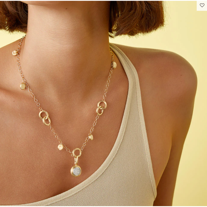 MARCO BICEGO Jaipur 18K Yellow Gold Link Charm Necklace