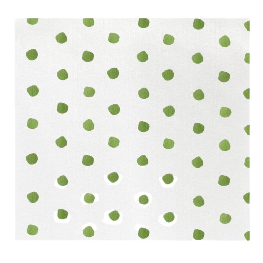 VIETRI Papersoft Green Dots Dinner Napkins Default Title