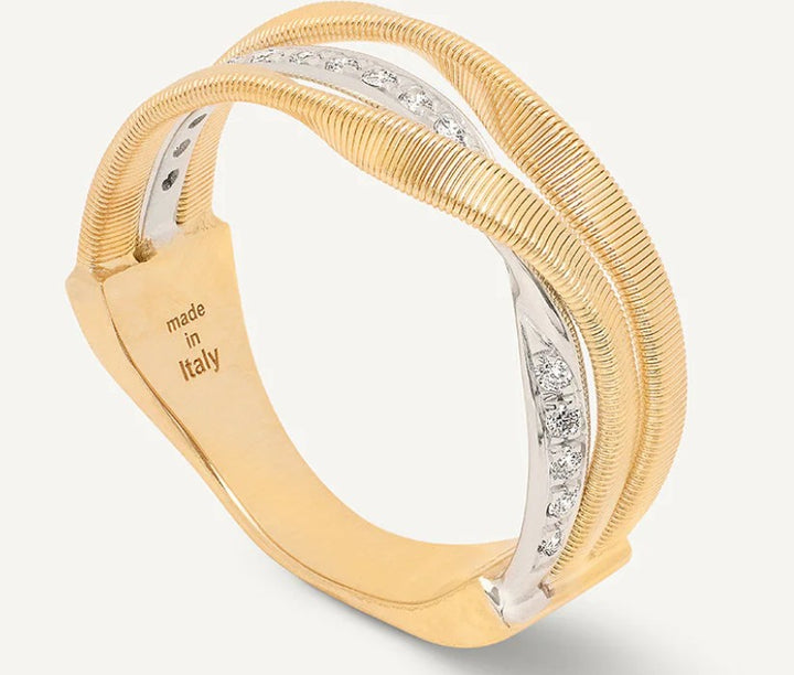 MARCO BICEGO Marrakech 18K Yellow And White Gold Ring With Diamonds