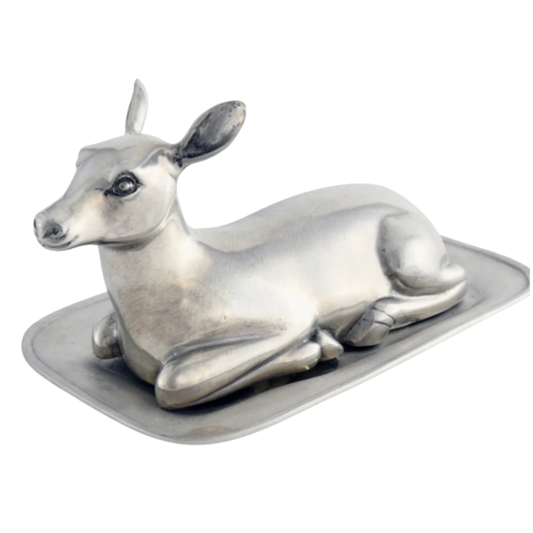 VAGABOND HOUSE Pewter Doe Butter Dish Default Title